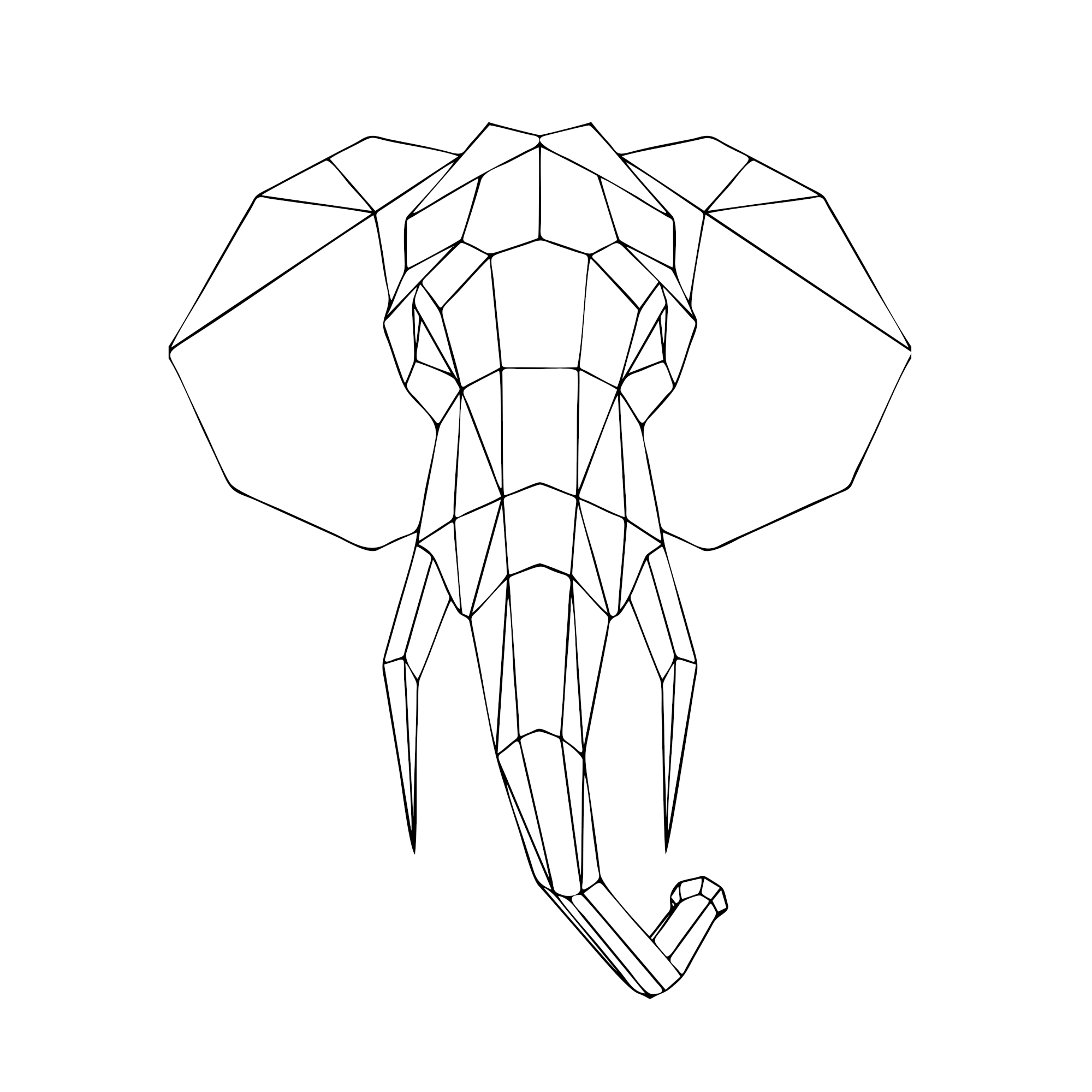 Elefant geometrisch